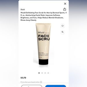 NWT sealed Would exfoliating face scrub.